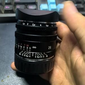 VOIGTLANDER NOKTON 빈티지 라인 28mm F1.5 비구면 블랙실버용 금속 캡 알루미늄 사각형 총검 렌즈 후드