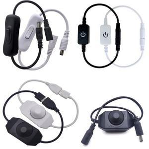 터치 노브 버튼 스위치 조광기 밝기 조정 3528 5050 5630 COB LED 스트립 빛 DC 12V 24V USB 5V 무단 변속