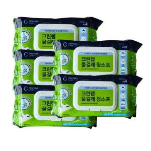 크린랩 물걸레청소포 대형(37x22cm) 30매 5개 일회용 청소티슈