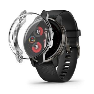 Garmin Venue 3 Vivoactive 4s 2 2Plus 스마트 시계 범퍼 올라운드 풀 케이스 보호 스킨용 1x 도금 TPU 커