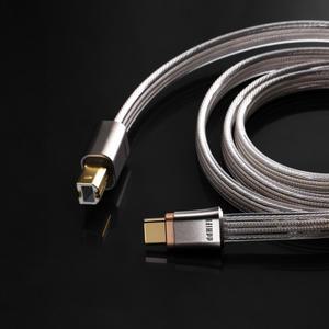 DD ddHiFi TC19BC(Comet) 플래그십 순은 USB-B - OTG 디지털 신호 케이블 4선 병렬 디자인 95cm