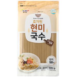 [효자원식품] 현미국수 (500gx10개) 효자원 국내산 현미 글루텐프리