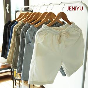 라쉬 면 마 린넨 5부 밴딩 반바지 8color 남/여 택1