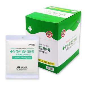 유성진 멸균가아제 7.5cmx7.5cm8겹 5장 멸균거즈 20개