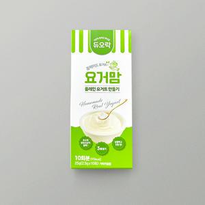 듀오락 요거맘 10포(10회분) 1개 / 유산균 수제 그릭 플레인 요거트 제조