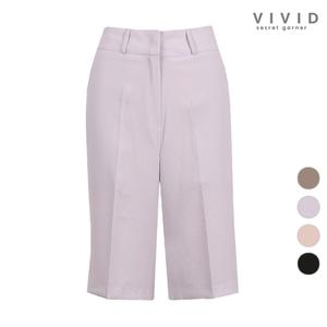 [비비드시크릿가너]VIVID 여성 여름 5부 베이직 정장 팬츠