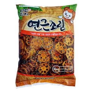 반찬단지 연근조림4kg 업소용 양념연근