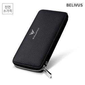 [빌리버스] 남성 장지갑 BJI438 소가죽 지갑 남자패션