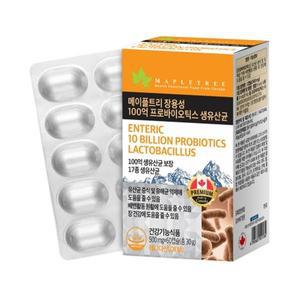 메이플트리 장용성 100억 프로바이오틱스 생유산균 500mg x 60캡슐 3박스 6개월분