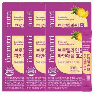 아임뉴트리 브로멜라인 파인애플효소 고역가 효소 30포 6박스