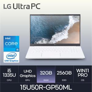 HMC / LG전자 2023 울트라PC 15U50R-GP50ML (Win11 PRO / NVMe 256GB / RAM 32GB)
