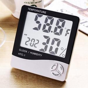 OMT 디지털 온습도계 온도계 습도계 시계 대화면LCD
