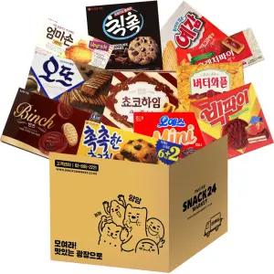스낵24 인기간식 탕비실 사무실 대용량 박스과자세트 11P