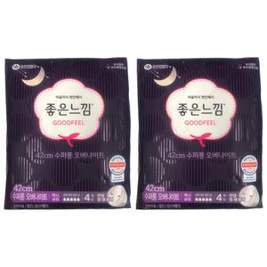 좋은느낌 수퍼롱 오버나이트 42cm 4개 x 4팩