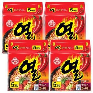 행사 열라면 봉지라면 120g 20개