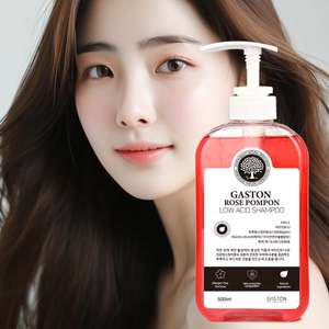 게스통 로즈 폼퐁 두피 샴푸 500ml 실리콘없는 약산성 헤어샴푸 장미향