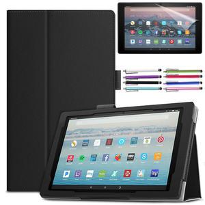 [관부가세포함] Amazon Kindle Fire HD 10 8 7 2021/2022/2023용 가죽 스탠드