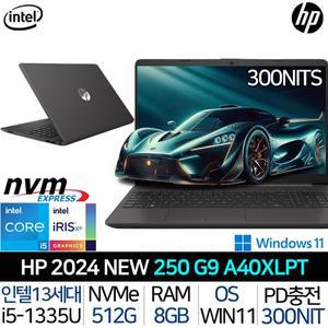 [HP]2024 인텔 i5 윈도우11 PD충전 랜포트 롱라이프 배터리 사무용 노트북 250R G9 A40XLPT_WIN11H