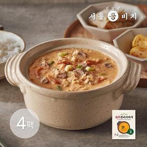 [신세계라이브쇼핑][서울콩비지] 김치 콩비지 찌개 450g x 4 (1.8Kg)