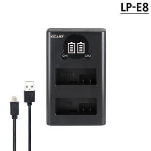 캐논 LP-E8 호환 LCD 듀얼 충전기 C타입5핀겸용/배터리/충전지/밧테리/디카/카메라/DSLR/밧대리/가정용