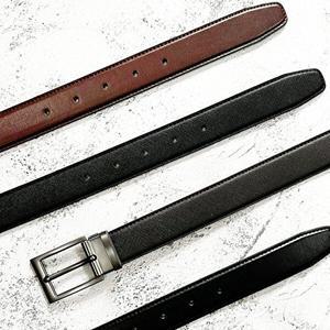 [턴트]국산 플럼도트 교체용 천연소가죽 허리띠 유공110cm