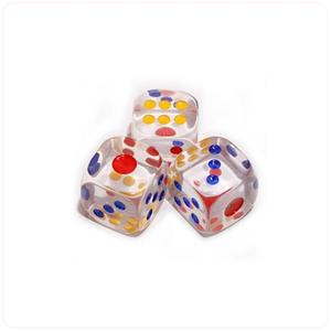 토단 투명 주사위 2.5x2.5cm 50개입 1팩