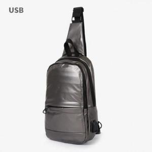 [JHQPNP97_4B]메탈느낌 나만의 소가죽 USB슬링백