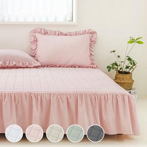 코튼베딩 스위트 숏프릴 스커트 누빔 침대패드 Q 5color