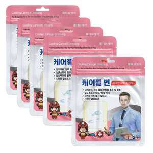 대일제약 케어젤 번 대형2매입X5개/화상 창상 찰과상 데인상처 화상엔 밴드 드레싱