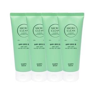해피바스 마이크로 클린 솝베리 클렌징폼 150g x4