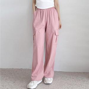 [리빌모아]여자 아이스 쿨 카고 와이드 밴딩 팬츠 DJW PTS SGSSVR181W 카키_P364710563