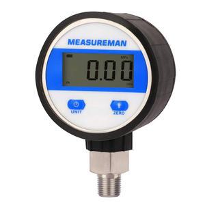 MEASUREMAN 2-1 /2인치 다이얼, 1 /4인치 NPT 로어 마운트, 스테인리스 스틸 케이스 및 연결부, 15psi, 1% 배터리 구동, LED 조명 포함