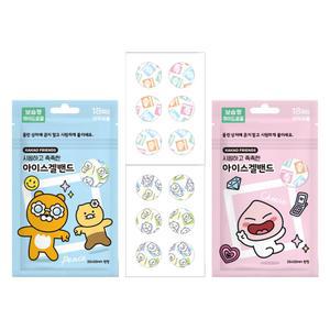 카카오프렌즈 아이스겔 밴드 18매입 어피치 춘식이 라이언 카카오프렌즈 / 유아 어린이 모기밴드 벌레