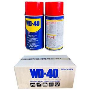 방청윤활제 WD-40 360ml 24개입 1박스 윤활 녹방지 세정 분사형 자동차 금속 장비