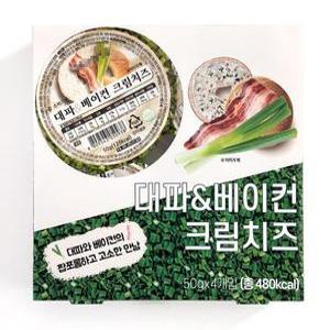 트레이더스 대파&베이컨 크림치즈 50g x 4개