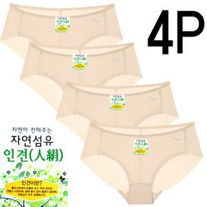 여성용 인견 쿨 팬티 4종 자국없는팬티 노라인 햄팬티