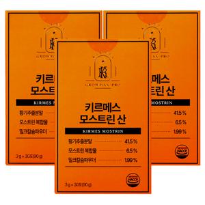 키르메스 모스트린산 2g x 30포 3박스 황기추출분말 밀크칼슘