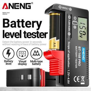 ANENG BT-168 PRO 배터리 테스터 용량 체크 무늬 부하 분석기 디지털 9V/AAA/ AA 버튼 셀