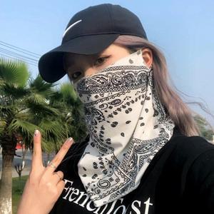 얼굴마스크 귀걸이형 패턴 얼굴 햇빛 가리개 마스크 등산 러닝