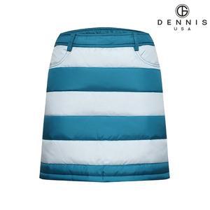 [데니스골프][DENNIS] 여성 컬러블럭 터널 다운스커트_블루_S18WLSK370