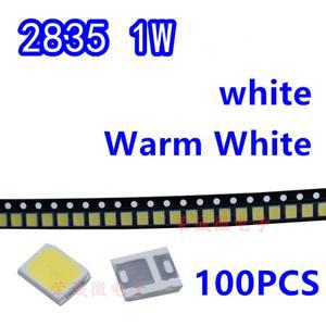 100pc SMD LED 2835 화이트 칩 1W 3V 6V 9V 18V 115-125LM 울트라 브라이트 표면 실장 LED 발광 다이오드