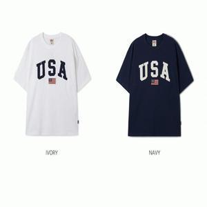 후아유 공용 USA 패치 반팔티 / USA Patch T-shirt WHRAF2591U