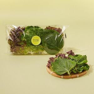 친환경 청적상추+깻잎혼합 150g