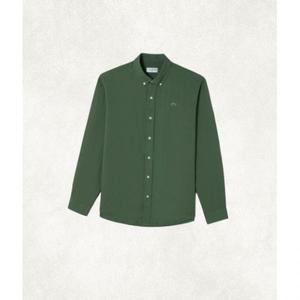 매장정품 LACOSTE 남성 솔리드 린넨 셔츠 [카키] CH669E-55GLA6 170600