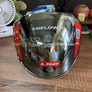 LS2 OF616 헬멧 렌즈 기존 AIRFLOW II 실버 바이저  컬러 하프