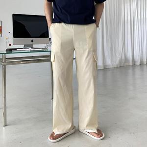 [모노폴로지]남성여름와이드팬츠 시원한카고바지 아이스밴딩팬츠