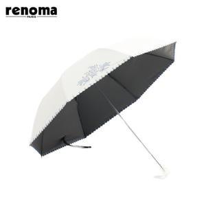 캄파눌라 자수 패턴 자외선 차단 차광율 99.9 암막 2단 수동 양우산 (우산 겸 양산) RSP-2503