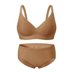 [볼륨핏] 쉐딩 브라 팬티 세트 - 라이트브라운