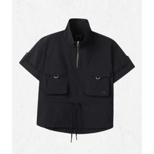 [국내정품] 코오롱스포츠 KOLON SPORT 여성 아웃포켓 우븐 반팔 아노락 (SET-UP) TVTCM25522BLK 2408766