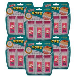 날개단 치간칫솔 6개 구강 관리 양치 이쑤시개 치아 이빨사이 아용 닦이 아틈이 아크리너 치간 간용 아사이